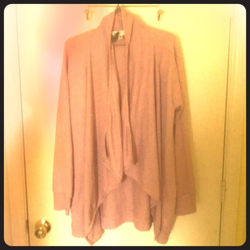 Purple cardigan